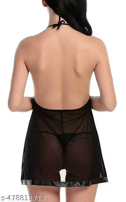 Women Babydoll Nightwear Lingerie with Panty woman sexy dress| sexy night dress|